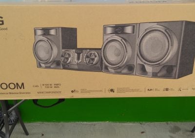 Speaker systems in St. Croix electronics store